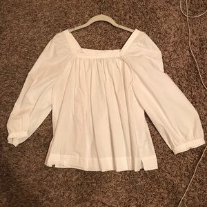 J. Crew Square Neck Blouse